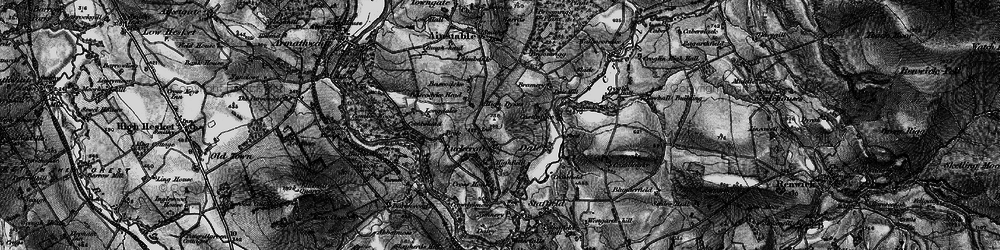 Old map of Ruckcroft in 1897