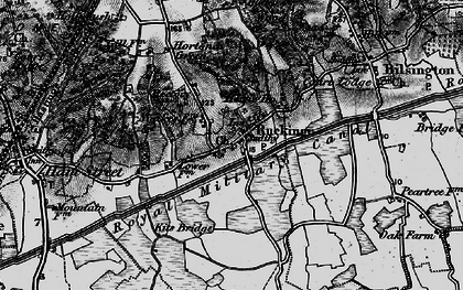 Old map of Ruckinge in 1895