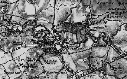 Old map of Rudby in 1898