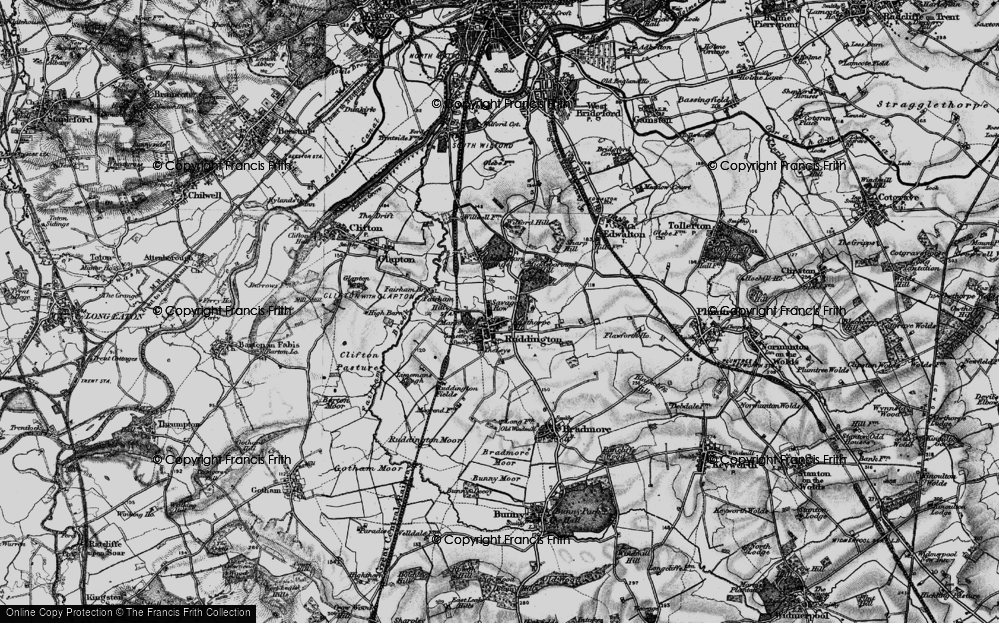 Historic Ordnance Survey Map of Ruddington, 1899