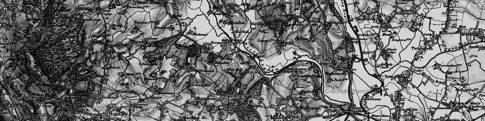 Old map of Rudford in 1896