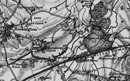 Old map of Rudge in 1898
