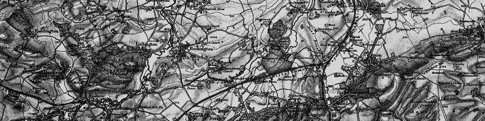 Old map of Rudge in 1898