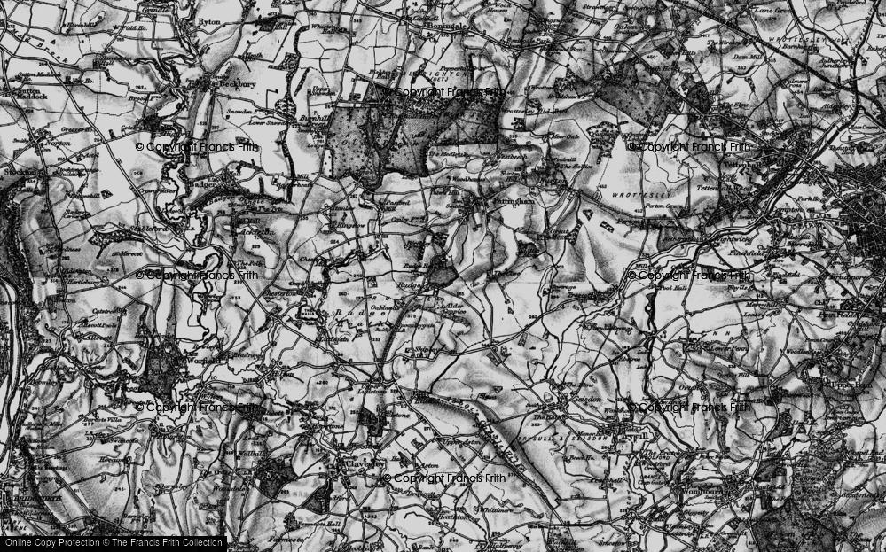 Old Map of Rudge, 1899 in 1899