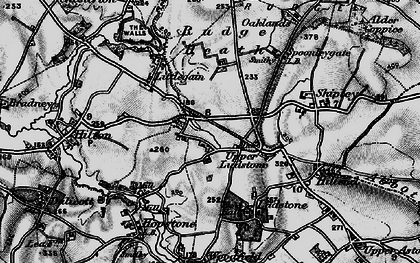 Old map of Rudge Heath in 1899