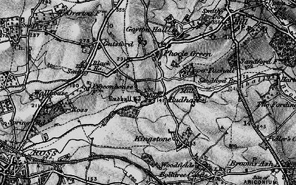 Old map of Rudhall in 1896