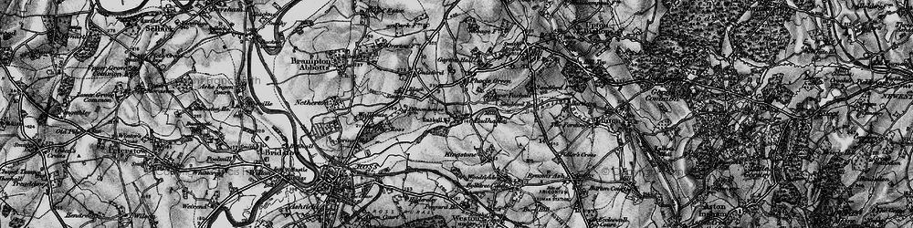Old map of Rudhall in 1896