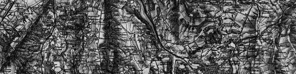 Old map of Rudyard in 1897