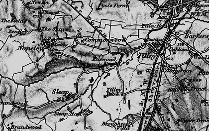 Old map of Ruewood in 1897