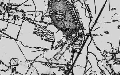 Old map of Rufford in 1896