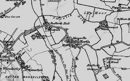 Old map of Rufforth in 1898