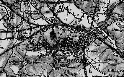 Old map of Rugby in 1898