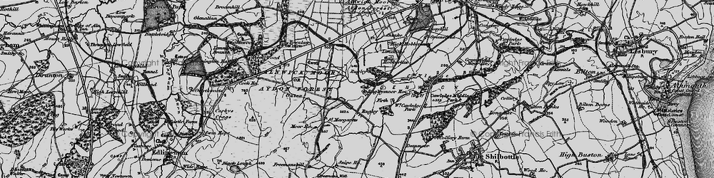 Old map of Rugley in 1897