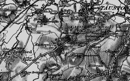 Old map of Rumwell in 1898