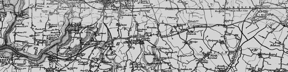 Old map of Runcton in 1895