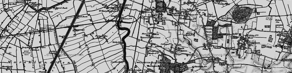 Old map of Runcton Holme in 1893