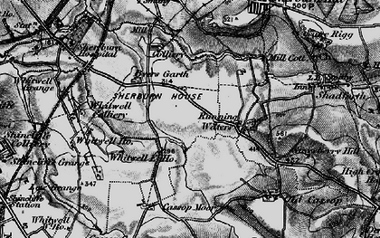 Old map of Running Waters in 1898