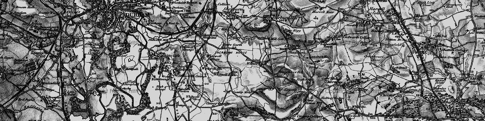 Old map of Running Waters in 1898