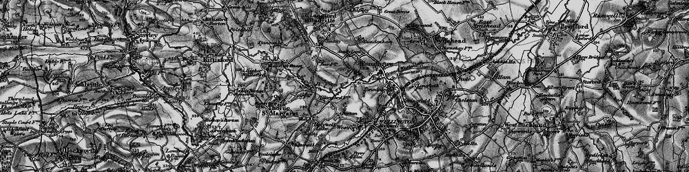 Old map of Runnington in 1898