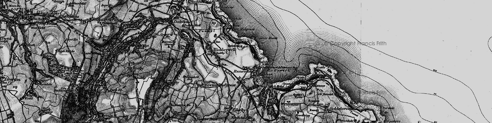 Old map of Runswick Bay in 1898