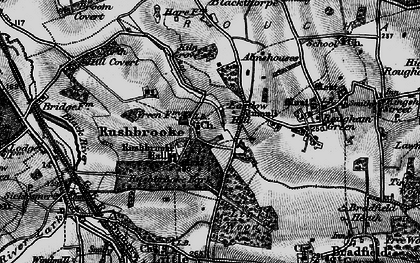 Old map of Rushbrooke in 1898