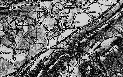 Old map of Rushbury in 1899