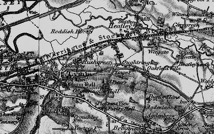 Old map of Rushgreen in 1896