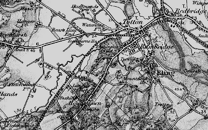 Old map of Rushington in 1895