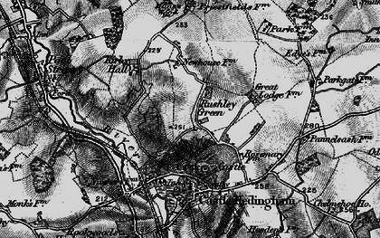 Old map of Rushley Green in 1895
