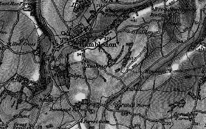 Old map of Rushmere in 1895