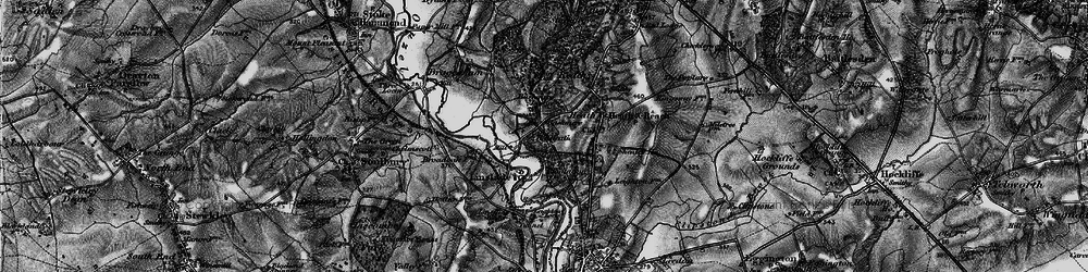 Old map of Rushmere in 1896