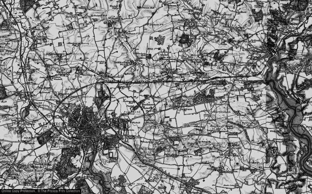 Old Map of Rushmere Street, 1896 in 1896