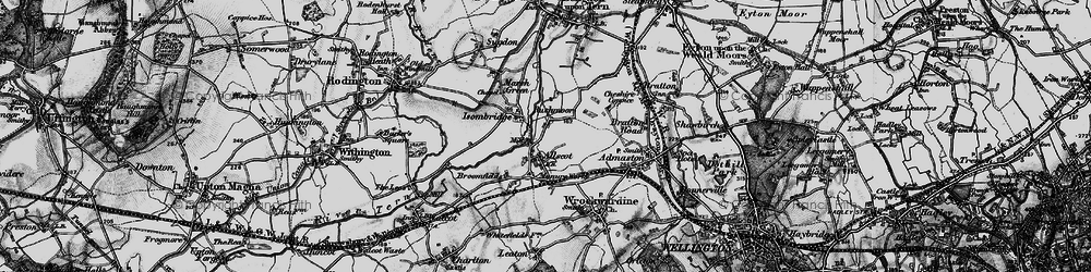 Old map of Rushmoor in 1899