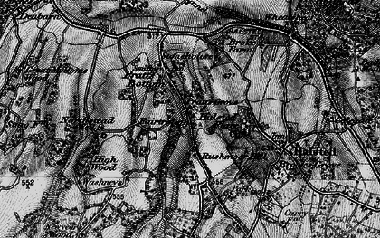 Old map of Rushmore Hill in 1895