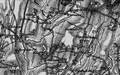 Old map of Rushock in 1898