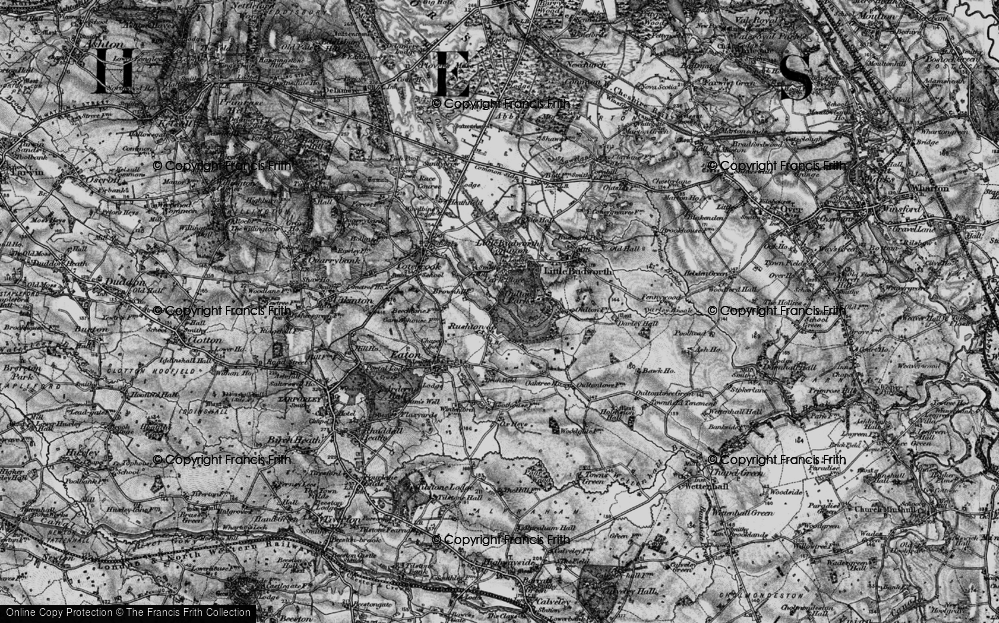 Old Map of Rushton, 1897 in 1897