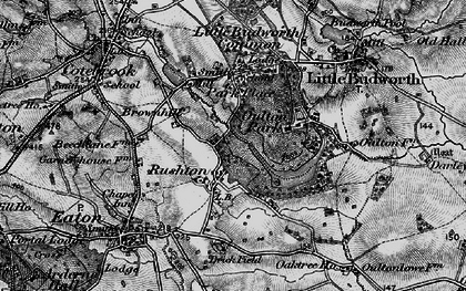 Old map of Rushton in 1897