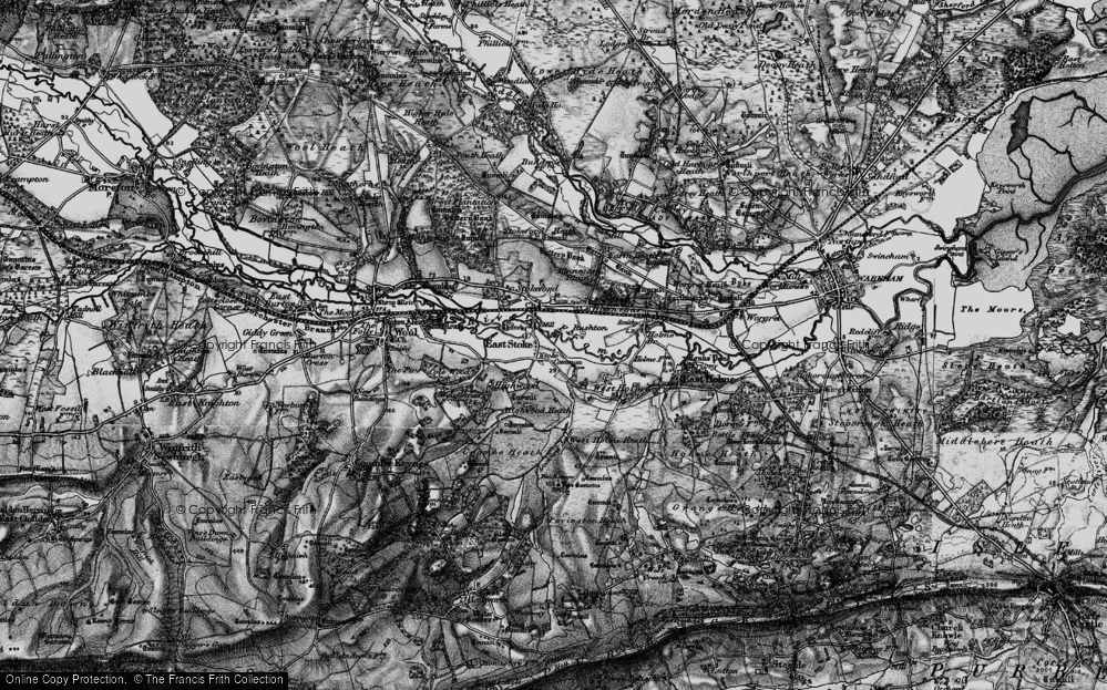 Old Map of Rushton, 1897 in 1897