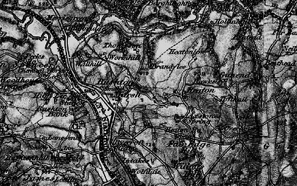 Old map of Rushton Spencer in 1897