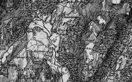 Old map of Rusland Cross in 1897