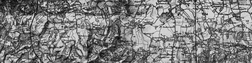 Old map of Russ Hill in 1896