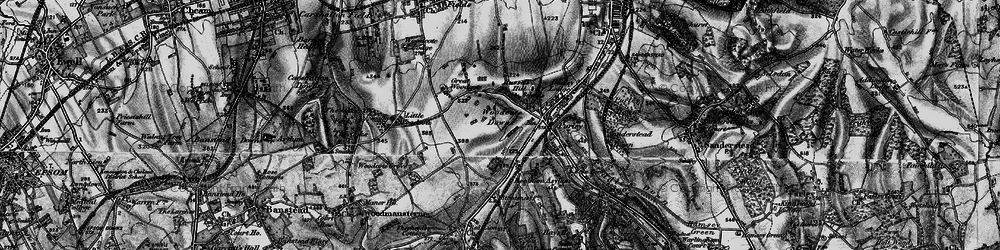 Old map of Russell Hill in 1895