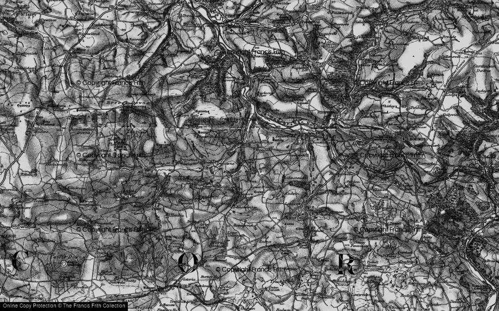 Old Map of Ruthernbridge, 1895 in 1895