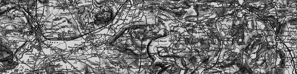 Old map of Ruthin in 1897