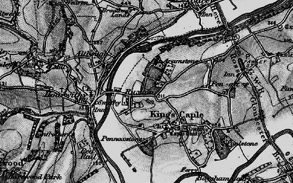 Old map of Aramstone in 1896