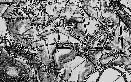 Old map of Ruxton Green in 1896