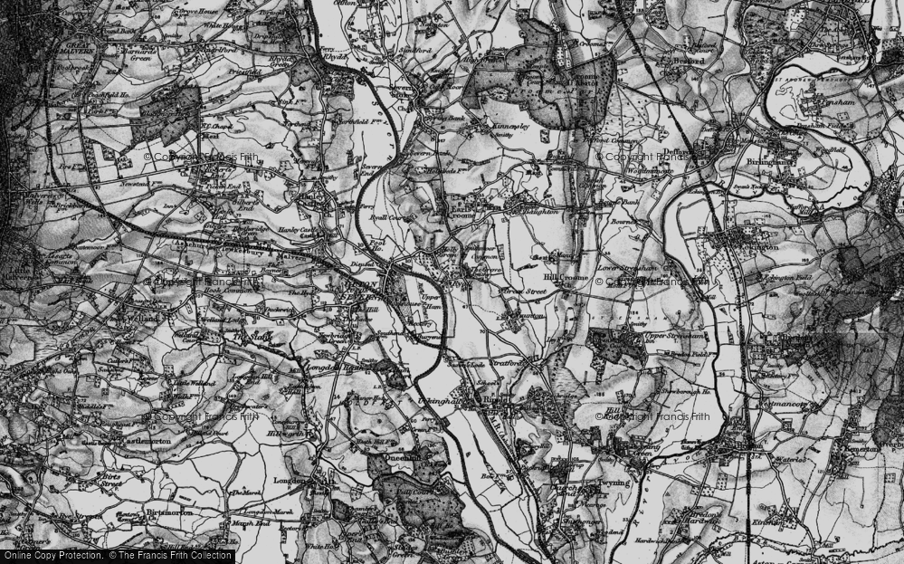 Old Map of Ryall, 1898 in 1898