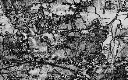 Old map of Ryarsh in 1895