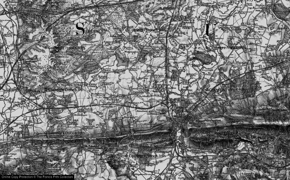 Old Map of Rydeshill, 1896 in 1896