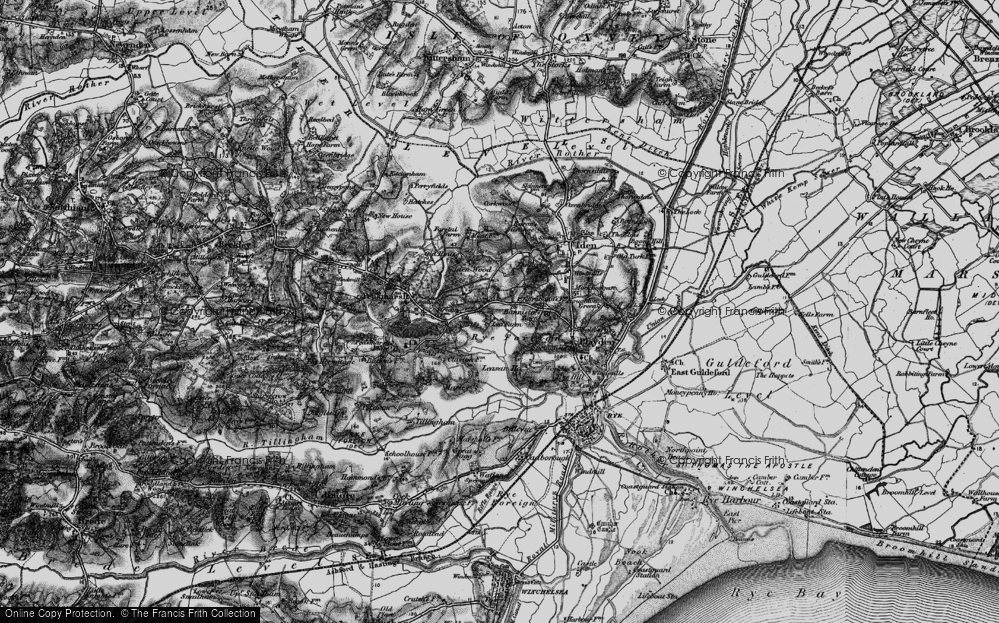 Old Map of Historic Map covering Brabands in 1895
